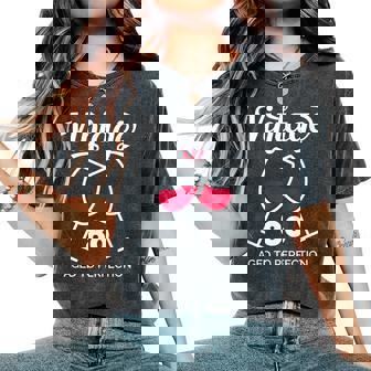 傘寿祝い ワイン好き 酒好き 父 母 男性 女性 80歳お祝いintage Aged To Perfection レディースオーバーサイズコンフォートTシャツ - Kawaiitshirt