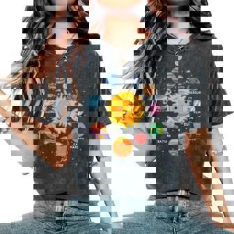 太陽系 惑星 宇宙 惑星 男の子 女の子 幼児 レディースオーバーサイズコンフォートTシャツ - Kawaiitshirt