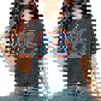 数字 25 25周年 男性 女性 25歳の誕生日 レディースオーバーサイズコンフォートTシャツ - Kawaiitshirt