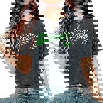 緑寿祝い 野球 野球好き 野球ユニフォーム風 Rokuju 文字 父 母 男性 女性 66歳 誕生日 前後プリント 長袖tシャツ レディースオーバーサイズコンフォートTシャツ - Kawaiitshirt