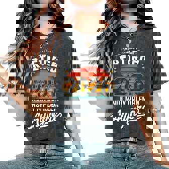 退職 2026年 面白い 退職 グラフィック 女性 男性 退職 長袖tシャツ レディースオーバーサイズコンフォートTシャツ - Kawaiitshirt