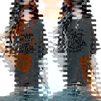 Building Bridges With Words Speech Therapy Women Women's Oversized Comfort Colors T-Shirt | Mazezy