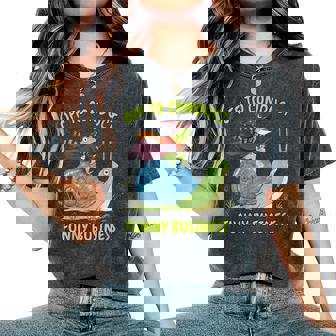 Frog Wizard Weirdcore Snail Off To Conduct Business Women's Oversized Comfort Colors T-Shirt | Mazezy