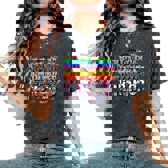 Just A Girl Who Loves Hip Hop Music Graffiti Street Swag Women's Oversized Comfort Colors T-Shirt | Mazezy