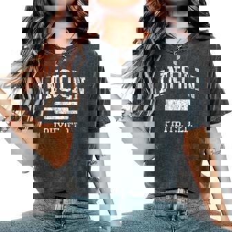 Lincoln High School HS Ypsilanti MI PHYS Ed Women's Oversized Comfort Colors T-Shirt | Mazezy