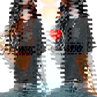 I Love Birding Heart Ornithology Ornithologist Birder Birds Women's Oversized Comfort Colors T-Shirt | Mazezy