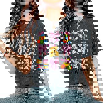 Pre-K Dream Team Daycare Teacher Kindergarten Girl Mom Women's Oversized Comfort Colors T-Shirt | Mazezy