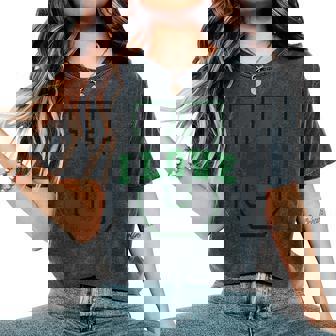 University I Love You Mom Daughter Training Academy Women's Oversized Comfort Colors T-Shirt | Mazezy