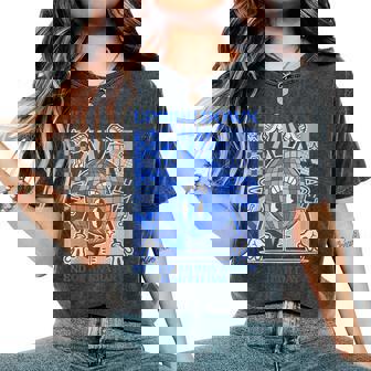 Upside Down End Of An Era Party Earth Day Retro Graphic Women's Oversized Comfort Colors T-Shirt - Monsterry