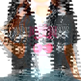 Vintage Jacksonville Arkansas AR Retro City Women's Oversized Comfort Colors T-Shirt | Mazezy