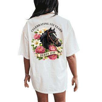 Celebrating 152 Years Ky Derby Day For Vintage Women's Oversized Comfort T-Shirt Back Print - Thegiftio UK