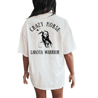 Crazy Horse Lakota Warrior Indian Native American Women's Oversized Comfort T-Shirt Back Print - Thegiftio UK
