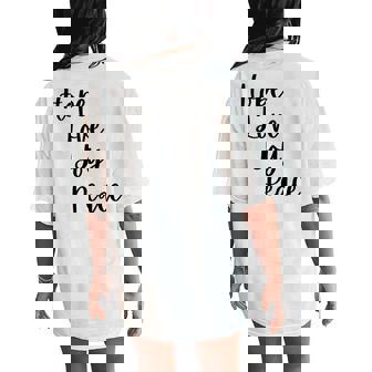 Cute Advent Hope Love Joy Peace Christian Faith Christmas Tri-Blend Women's Oversized Comfort T-Shirt Back Print | Mazezy