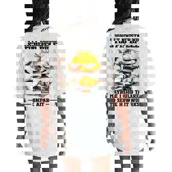 Duck I Don't Understand Stupid People Maybe I Should Take Women's Oversized Comfort T-Shirt Back Print - Monsterry