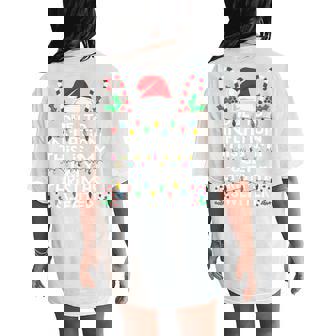 Due To Inflation Ugly Christmas Sweaters For Tri-Blend Women's Oversized Comfort T-Shirt Back Print | Mazezy