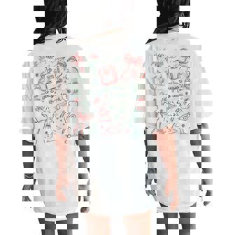 Teacher Christmas Holiday Its' A Jolly Season To Teach Women's Oversized Comfort T-Shirt Back Print - Monsterry