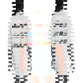 God Say I Am Train Christian Toddler Boy Locomotive Women's Oversized Comfort T-Shirt Back Print - Monsterry