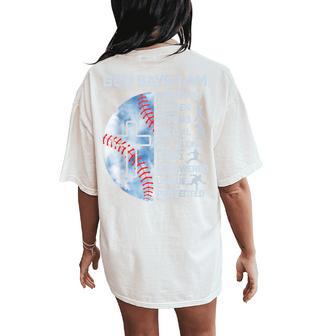 God Says I Am Baseball Christian Boy Faith Graphic Religious Women's Oversized Comfort T-Shirt Back Print - Thegiftio UK