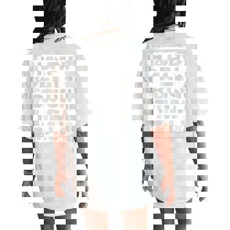 Happy Fall Brush Them All Tooth Thanksgiving Dental Dentist Tri-Blend Women's Oversized Comfort T-Shirt Back Print | Mazezy