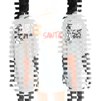 I’M Mom’S Favorite Nurse Daughter Christmas Xmas For Women Women's Oversized Comfort T-Shirt Back Print | Mazezy