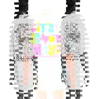 It's Staar Day Dont Stress Do Your Best Test Day Teacher Women's Oversized Comfort T-Shirt Back Print - Monsterry