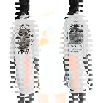 Monkey Punch In The World Where You Can Be Anything Be Kind Women's Oversized Comfort T-Shirt Back Print | Seseable FR