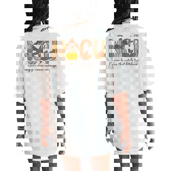 Nicu Fall Thanksgiving Nicu Nurse Caring For The Cutest Litt Women's Oversized Comfort T-Shirt Back Print - Thegiftio