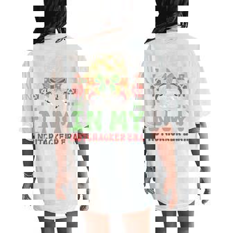 In My Nutcracker Era Cute Groovy Xmas Tri-Blend Women's Oversized Comfort T-Shirt Back Print - Seseable