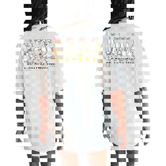 Off To Actively Monitor Teacher Testing Day Goose Women's Oversized Comfort T-Shirt Back Print - Monsterry