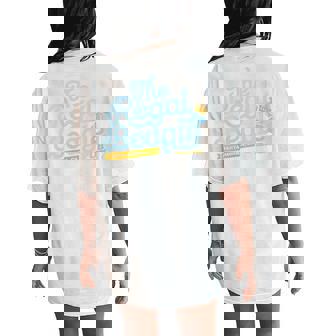 Officially Licensed Regal Beagle Pub Three's Company Logo Women's Oversized Comfort T-Shirt Back Print - Monsterry