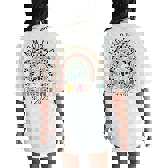 Promoted To Mommy Mama Est 2025 Soon To Be Mom Women's Oversized Comfort T-Shirt Back Print - Monsterry