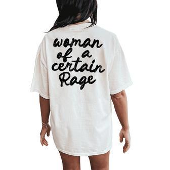 Woman Of A Certain Rage Women's Oversized Comfort T-Shirt Back Print - Thegiftio UK