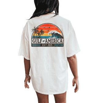 Women's Gulf Of America Est 2025 Usa For Women Women's Oversized Comfort T-Shirt Back Print - Thegiftio UK