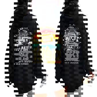 35th Birthday Man Woman December 1990 Vintage Cassette Women Oversized Hoodie Back Print - Monsterry