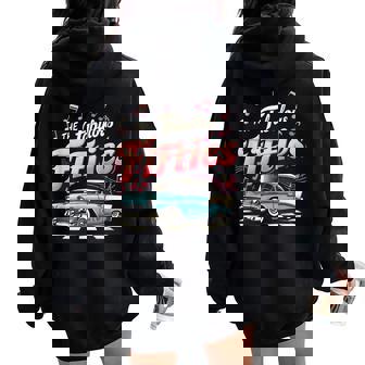 50S ロカビリー 1950年代 The Fabulous Fifties ロックンロール レディース オーバーサイズ パーカー バックプリント - Kawaiitshirt