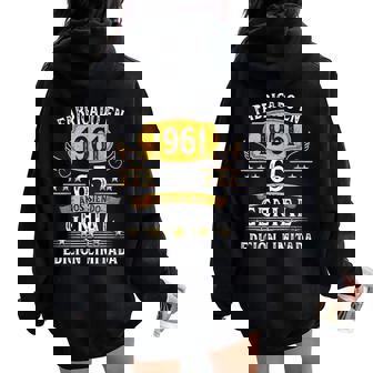65 Años Cumpleaños Hombres Es Fabricado En 1961 Women Oversized Hoodie Back Print - Regaloses