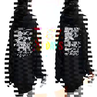 67 Days Of School Girls Coquette Bow 67Th Day Of School Girl Women Oversized Hoodie Back Print | Seseable FR