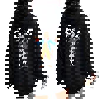 67 Six Seven 6 7 Meme George Washington Boy Girl Kids Women Oversized Hoodie Back Print | Mazezy