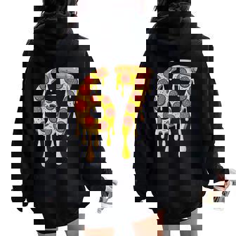 67 Six Seven Meme Pizza Number 6 7 Men Women Women Oversized Hoodie Back Print | Mazezy