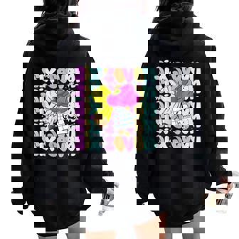 67 For Teachers 6 7 Meme Teacher Six Seven Women Oversized Hoodie Back Print | Seseable FR