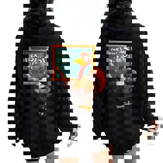 67 Thanksgiving Turkey Math Teacher Six Seven Meme Women Oversized Hoodie Back Print | Mazezy