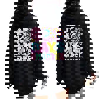 67Th Days Smarter Smile Face 67 Days School Teacher Boy Girl Women Oversized Hoodie Back Print | Mazezy