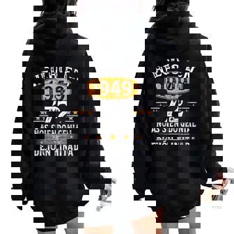 72 Años Cumpleaños Regalo Para Hombre Hecho En 1949 Women Oversized Hoodie Back Print - Regaloses