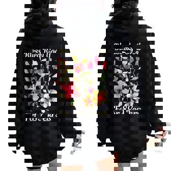 89歳 神様の祝福 可愛い庭の花 89歳の誕生日 レディース オーバーサイズ パーカー バックプリント - Kawaiitshirt