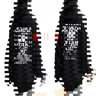 Afghanistan Veteran Wife Afghan Vet Spouse Women Oversized Hoodie Back Print | Mazezy