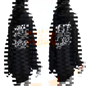 Africa Is Calling Maasai Culture Travel Adventure Kenya Women Oversized Hoodie Back Print | Mazezy