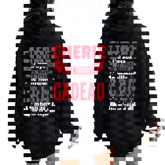 Aintalentin Cadeau Amour Couple Humourtalentin 2026 Sweat à capuche oversize pour femme avec imprimé dans le dos - Cadeauxyz