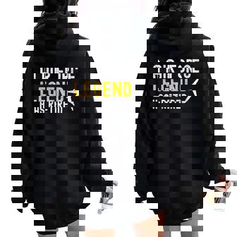 Air Force Army Legend Retired Retirement Veteran Senior Men Women Oversized Hoodie Back Print | Mazezy