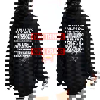 Alaska King Crab Fisherman & Crab Leg Fishing Crabbing Women Oversized Hoodie Back Print | Mazezy