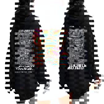 Albuquerque Hot Air Balloon Ride Balloon Festival Women Oversized Hoodie Back Print | Mazezy